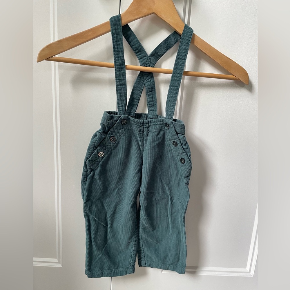Corduroy Pants with Suspenders